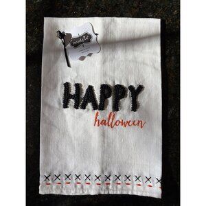 Mud Pie "Happy Halloween" 100% Cotton Dish Towel, NWT
